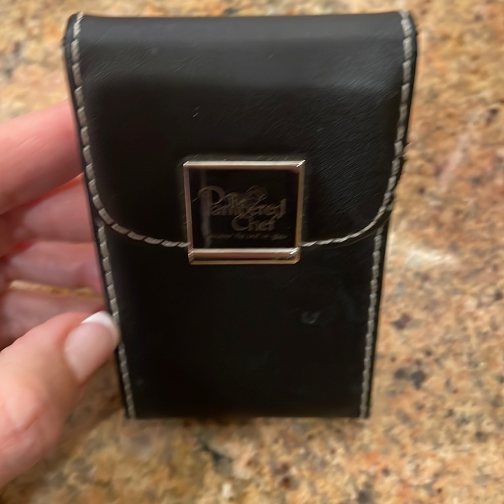 Pampered Chef business card holder